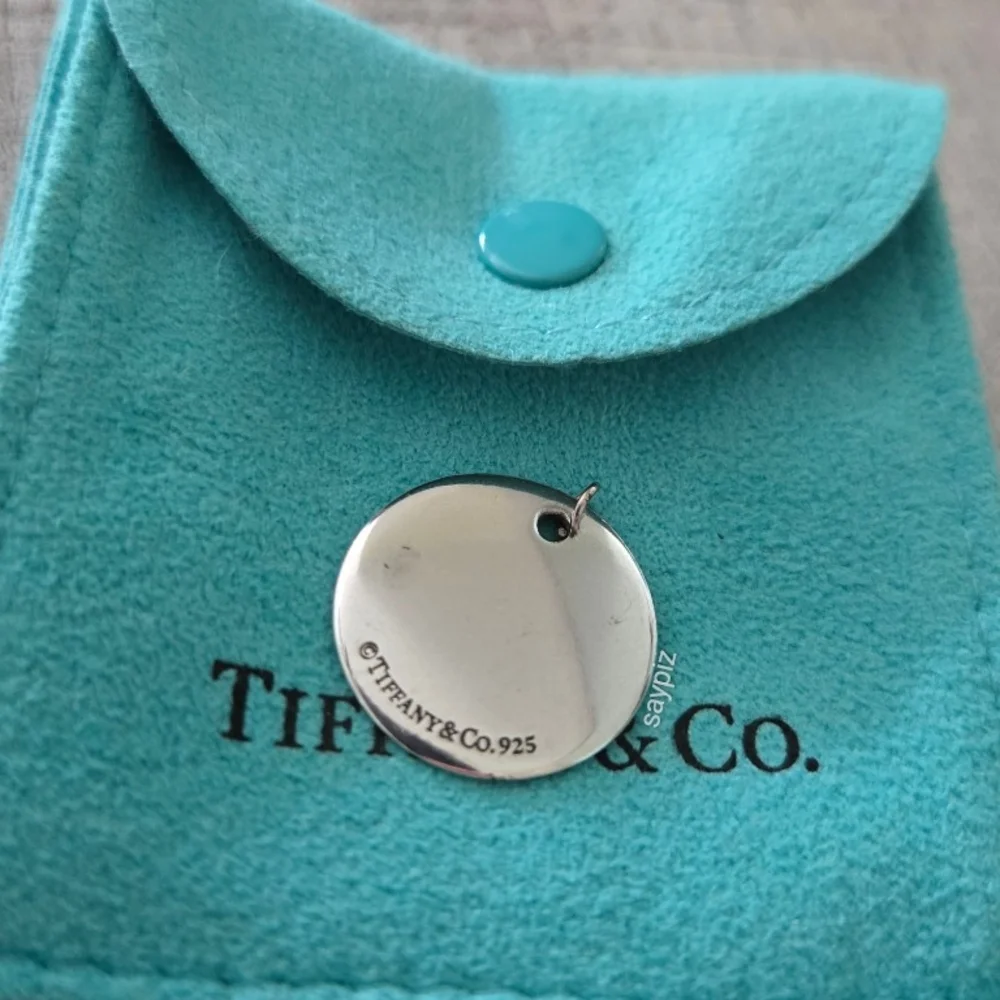 Tiffany Notes Letter S Disc Pendant - Picture 3 of 3